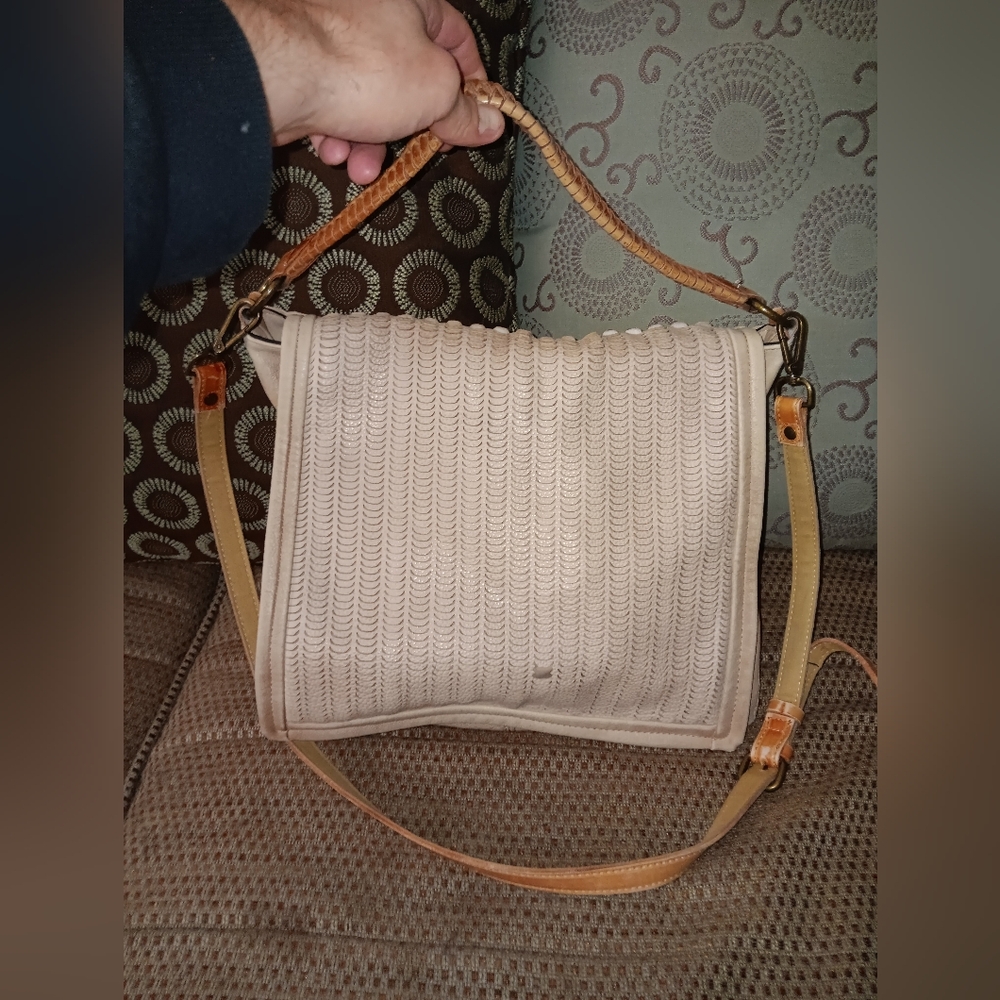Free People Leather Flap Shoulder Bag